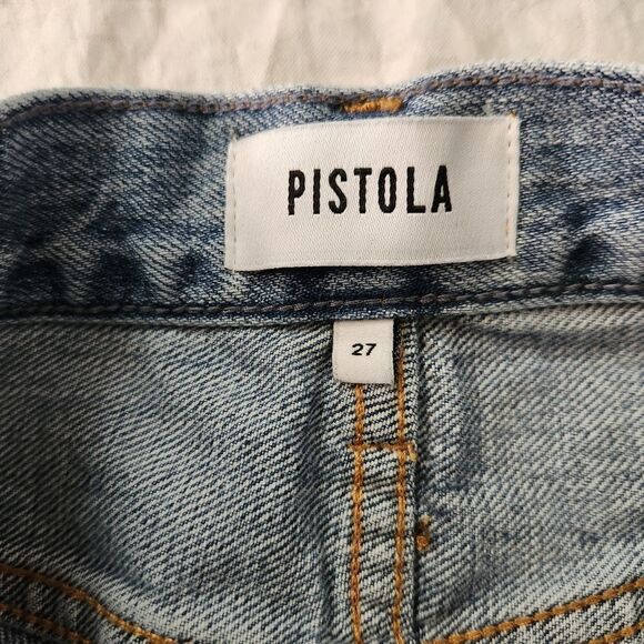 Pistola High Rise Destroyed Relaxed Jeans Size 27 - Picture 5 of 6
